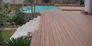 Террасная доска из ДПК Bamberg, Solid, African Bubinga 4