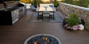 Террасная доска из ДПК Bamberg, Solid, Brazilian Walnut