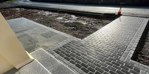 Брусчатка галтованная RKS Slate Belgian Black 100x100x40 мм 4