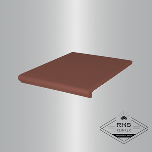 Клинкерная ступень венецианская гладкая, 03 Natural brown, 330x245x14