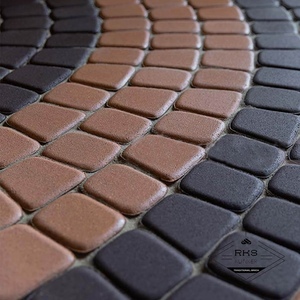 Тротуарная плитка Steingot, Классика круговая "Тёмно-коричневая"