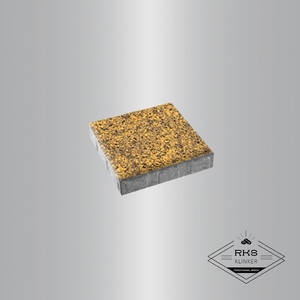 Тротуарная плитка КВАДРАТ - Б.6.К.8, Листопад гладкий, Янтарь