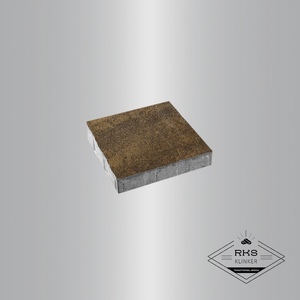 Тротуарная плитка КВАДРАТ - Б.6.К.8, Листопад гранит, Мокко