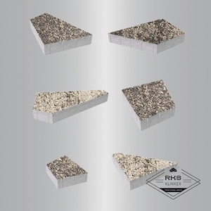 Тротуарная плитка ОРИГАМИ - Б.4.Фсм.8, Листопад гранит, Антрацит