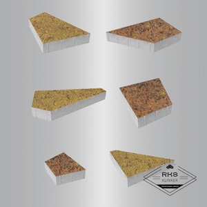 Тротуарная плитка ОРИГАМИ - Б.4.Фсм.8, Листопад гранит, Саванна