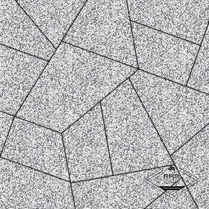 Тротуарная плитка ОРИГАМИ - Б.4.Фсм.8, Стоунмикс, Бело-Чёрный