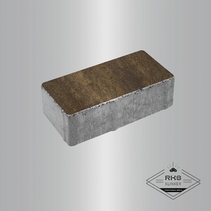 Тротуарная плитка ПРЯМОУГОЛЬНИК - Б.2.П.6, Листопад гладкий, Мокко