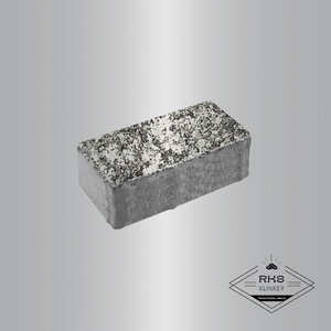 Тротуарная плитка ПРЯМОУГОЛЬНИК - Б.5.П.8, Листопад гранит, Антрацит