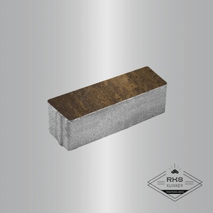 Тротуарная плитка ПРЯМОУГОЛЬНИК - Б.6.П.8, Листопад гладкий, Мокко