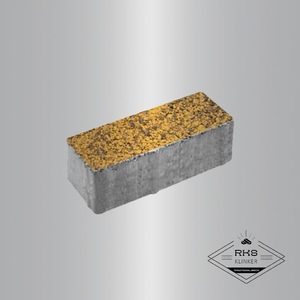 Тротуарная плитка ПРЯМОУГОЛЬНИК - Б.6.П.8, Листопад гладкий, Янтарь