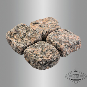 Гранитная брусчатка Ладожская, Галтованная, 100x100 мм