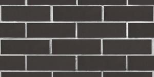 Кирпич облицовочный ЛСР, графитовый, гладкий, 1 НФ на белом шве