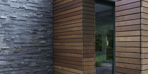 Фасадный черный камень на фото 3D панели RKS SLATE Сланец Black Slate в наличии на складе (7)