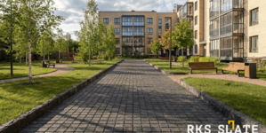 Брусчатка RKS Slate Belgian Black 100х100 мм и бордюр (поребрик) из камня Belgian Black (2)