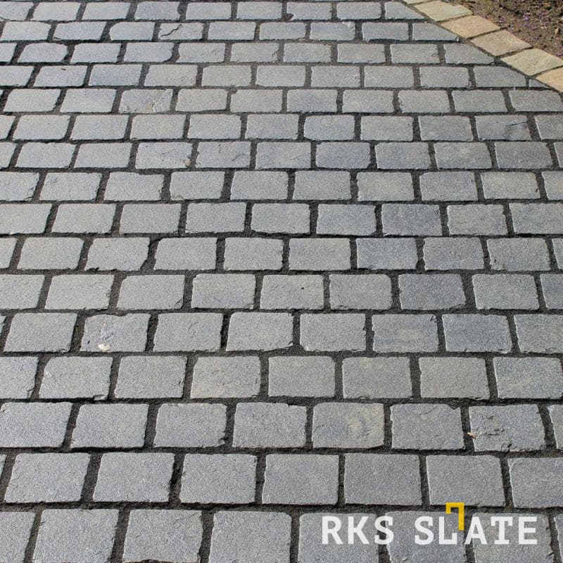 Брусчатка галтованная RKS Slate Belgian Black 100x100x30 мм 2