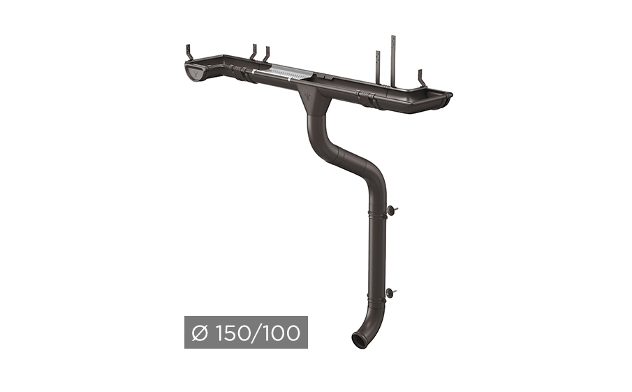 Водосточная система AQUASYSTEM PU MATT 150/100 мм RR 32 в Орле