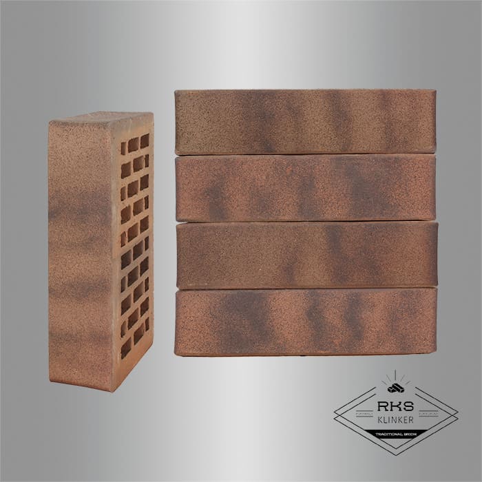 Кирпич облицовочный ЛСР, Ореховый флэш, Гладкий, 1НФ в Орле