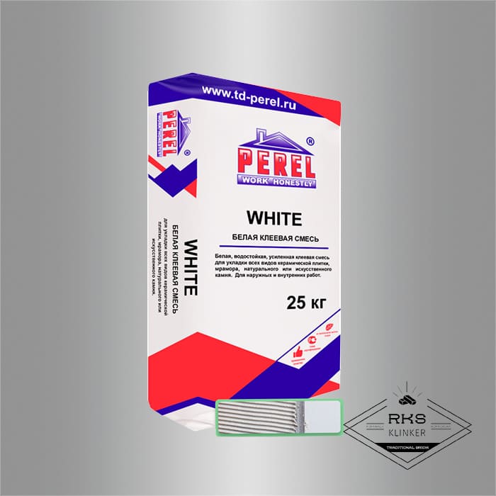 WHITE Perel клей для мрамора и камня в Орле
