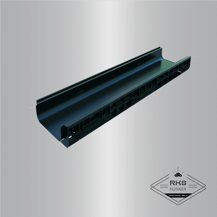 Лоток водоотводный PolyMax Basic пластиковый DN200, H80 в Орле