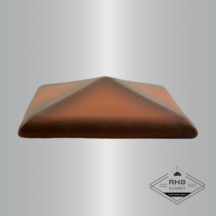 Клинкерный колпак на столб ZG Clinker, С42 425х425 мм, каштановый в Орле