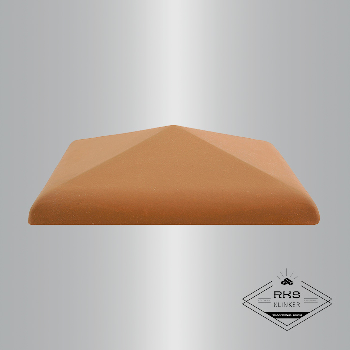 Клинкерный колпак на столб ZG Clinker, С42 425х425 мм, красный в Орле