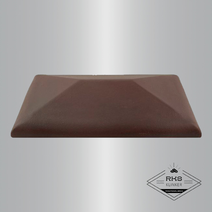 Клинкерный колпак на столб ZG Clinker, СР 300х425 мм, вишнёвый в Орле