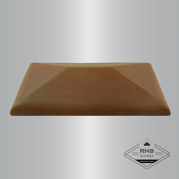 Клинкерный колпак на столб ZG Clinker, СР 300х425 мм, коричневый в Орле