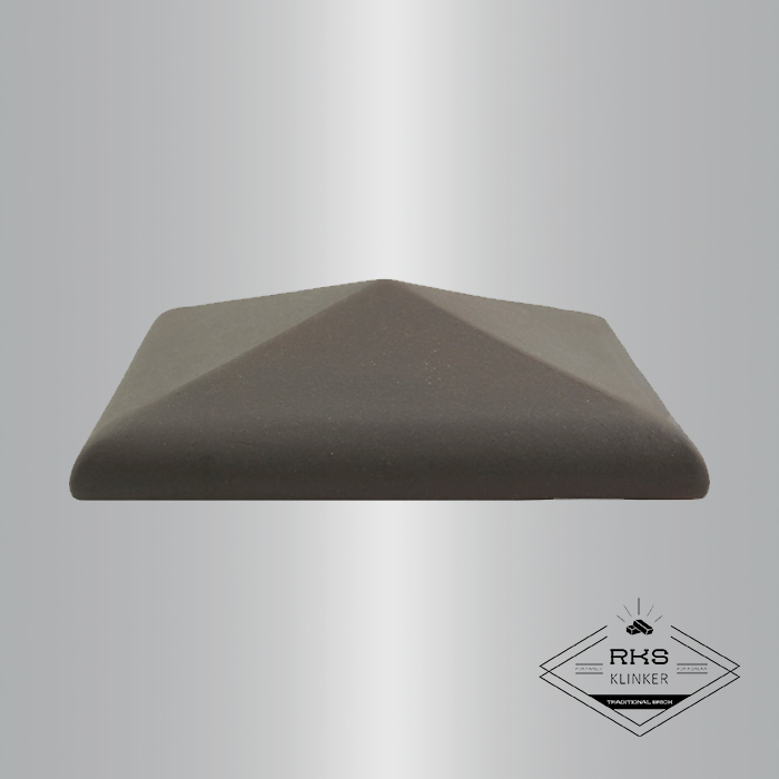 Клинкерный колпак на столб ZG Clinker, С42 425х425 мм, графит в Орле
