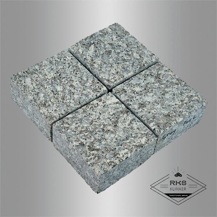 Гранитная брусчатка Grey Pearl, Пиленая, 100x100 мм в Орле