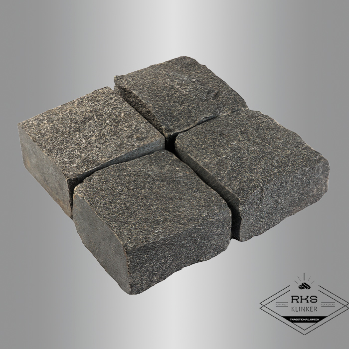Гранитная брусчатка Габбро, Другорецкое, Колотая, 100x100x50 мм в Орле