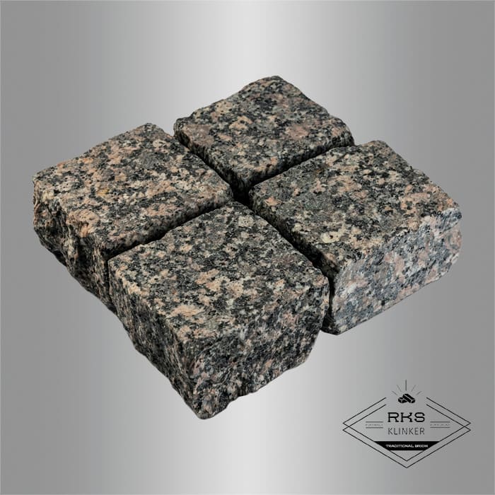 Гранитная брусчатка Малыгинский, Колотая, 100х100 мм в Орле