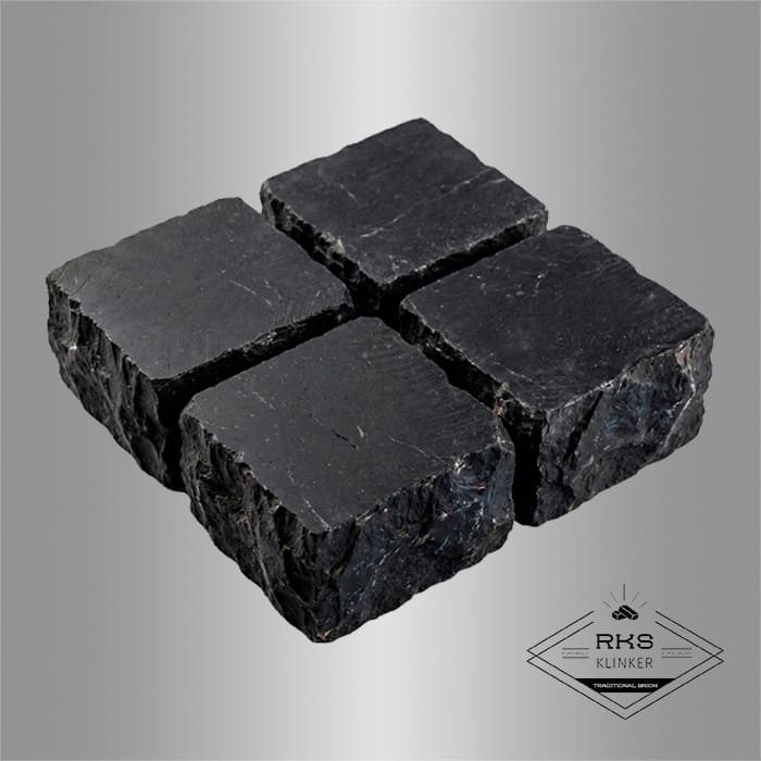 Брусчатка из известняка RKS Slate Belgian Black 100x100x40 мм в Орле
