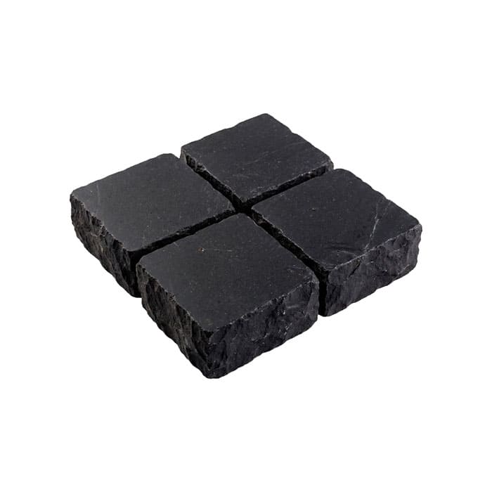 Брусчатка из известняка RKS Slate Belgian Black 100x100x30 мм в Орле