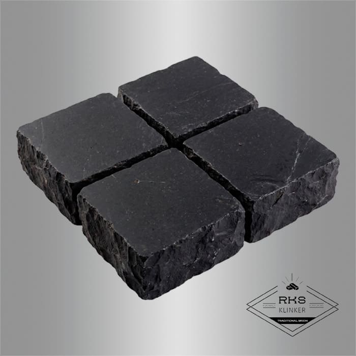 Брусчатка из известняка RKS Slate Belgian Black 100x100x30 мм в Орле