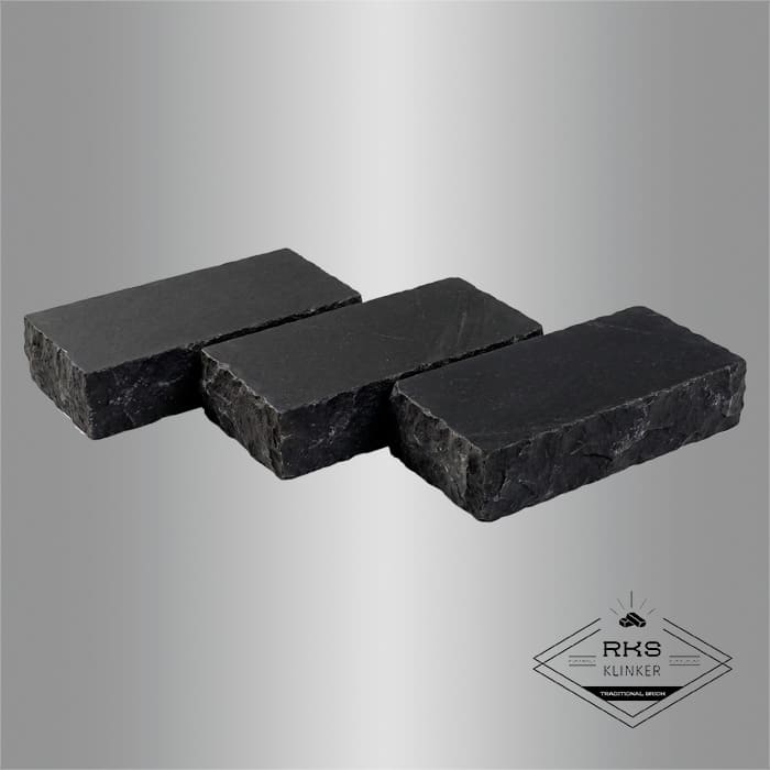 Брусчатка из известняка RKS Slate Belgian Black 200x100x40 мм в Орле