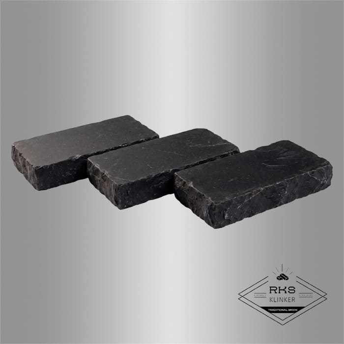 Брусчатка из известняка RKS Slate Belgian Black 200x100x20 мм в Орле