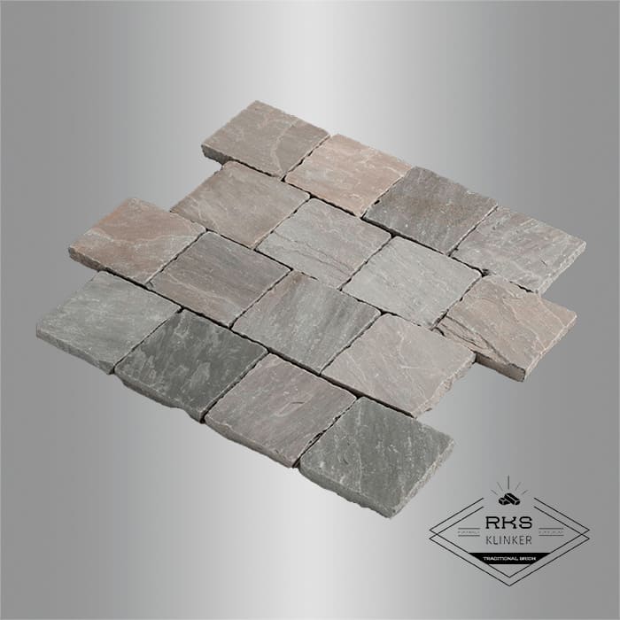 Брусчатка из песчаника RKS Slate Belgian Grey 100x100x40 мм в Орле