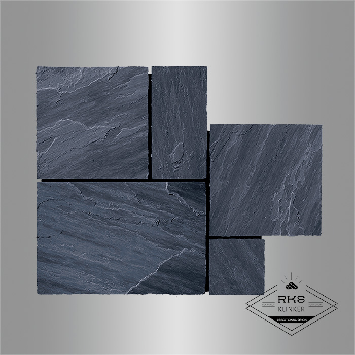 Мозаика из камня известняк RKS SLATE Belgian Black в Орле