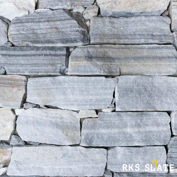 Фасадный облицовочный камень Cloudy Grey Quartz Strips в Орле