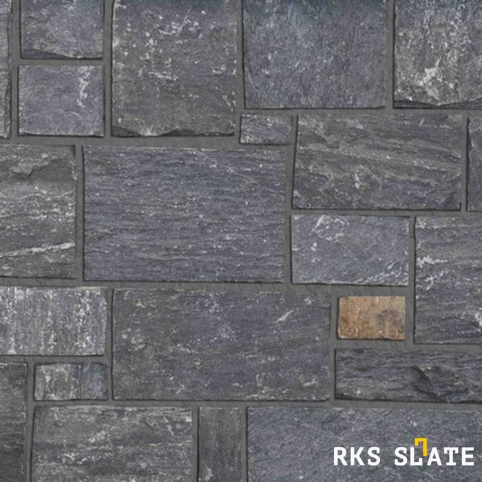 Фасадный облицовочный камень Black Slate Castle в Орле