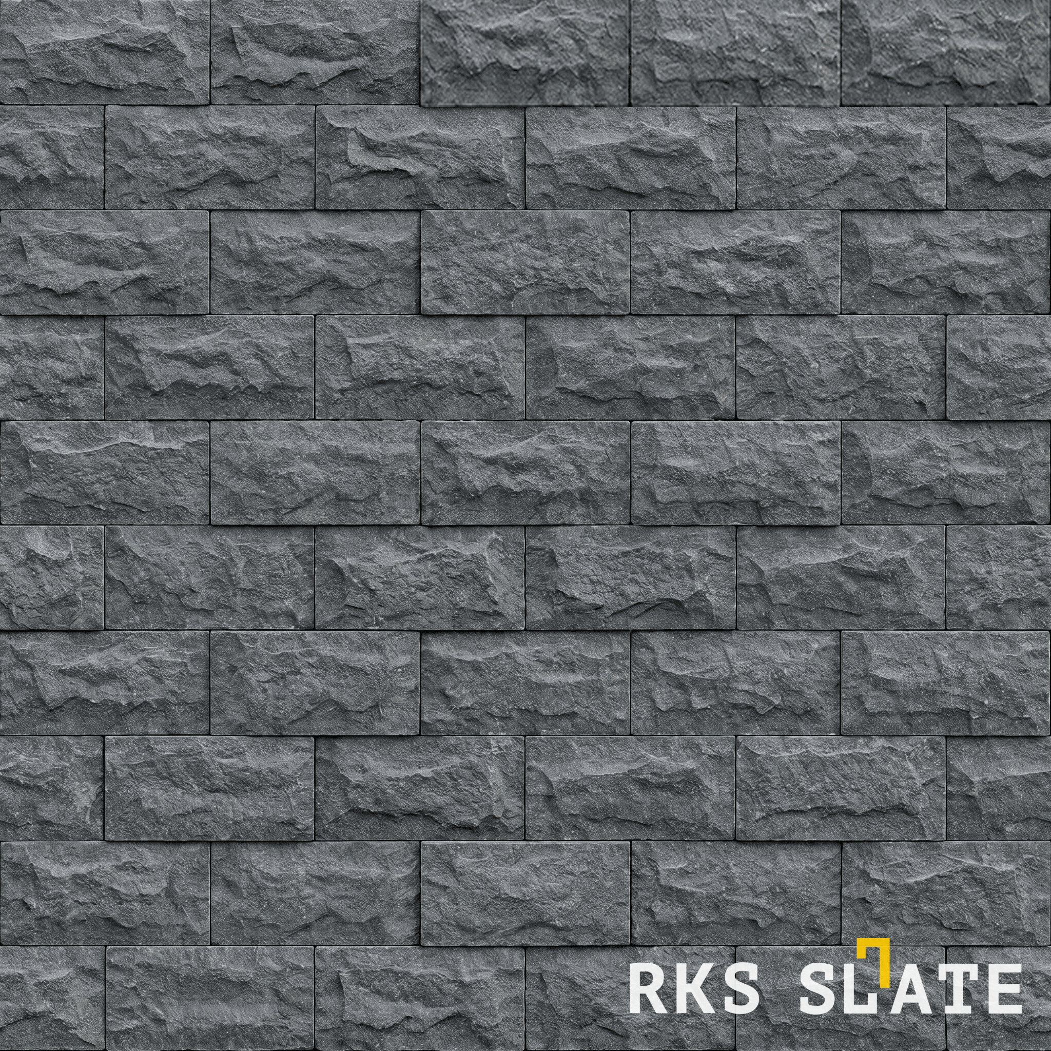 Фасадный колотый камень Black Basalt Rock в Орле
