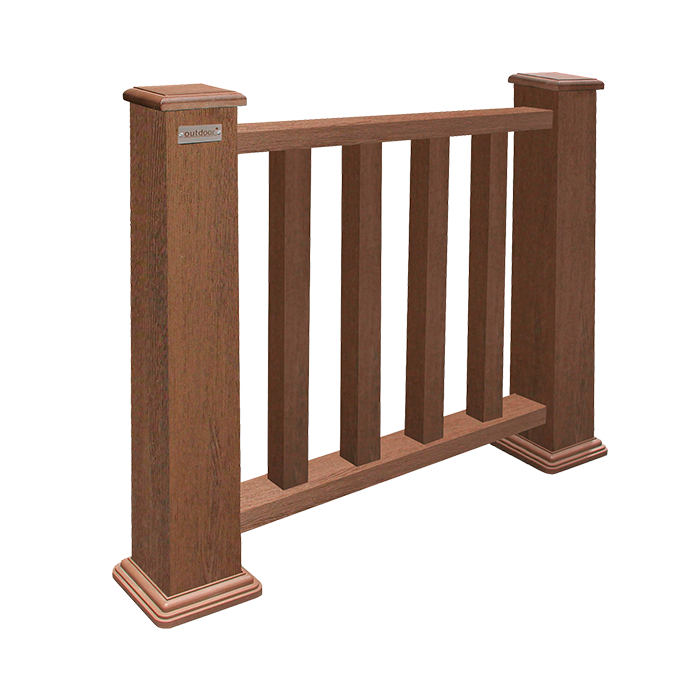 Ограждение из ДПК Outdoor, Классик, 3D STORM, Brown в Орле