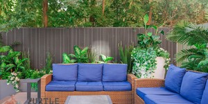 Заборная доска ДПК Turtle Shell Thai Teak Co-Extrusion забор из реечных панелей (1)