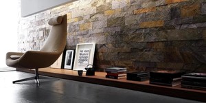 Отделка стен декоративным камнем заказать 3D панели RKS SLATE Кварцит Zeera Green Natural (6)